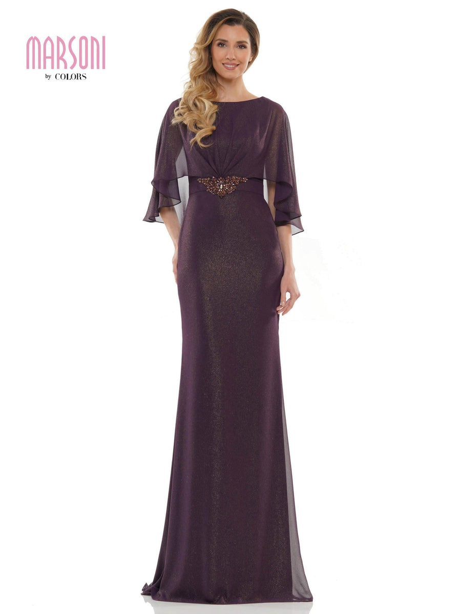 Marsoni Mother of the Bride Chiffon Long Dress 1130 - The Dress Outlet