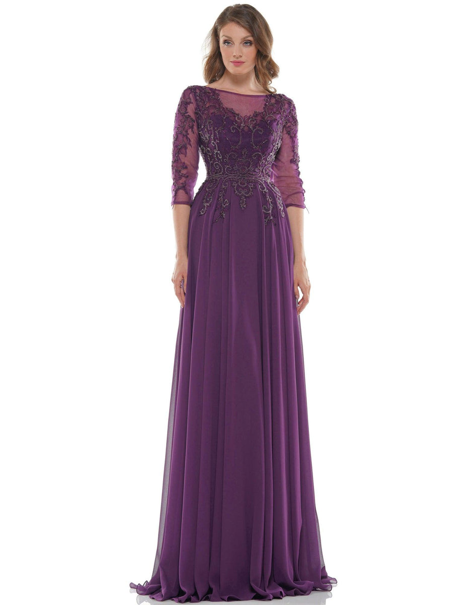 Marsoni Mother of the Bride Chiffon Long Dress 214 - The Dress Outlet