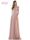 Marsoni Mother of the Bride Long Chiffon Dress 1051 - The Dress Outlet