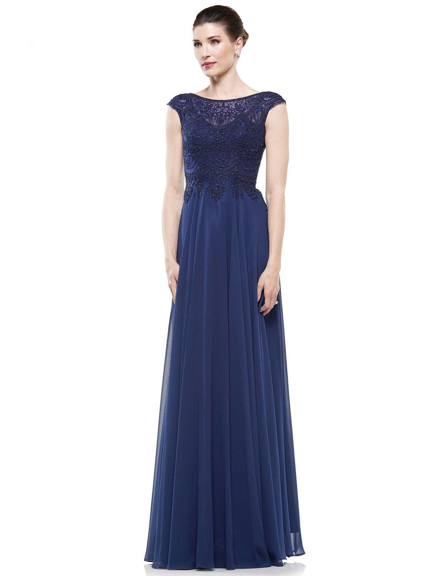 Marsoni Mother of the Bride Long Chiffon Dress 238 - The Dress Outlet