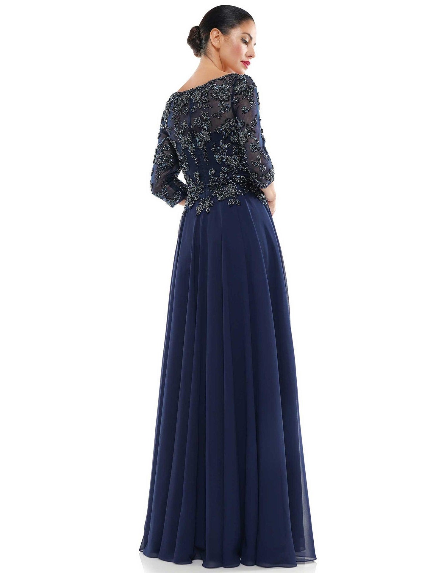 Marsoni Mother of the Bride Long Chiffon Dress 1051 - The Dress Outlet