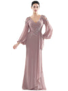 Marsoni Mother of the Bride Long Dress Mauve