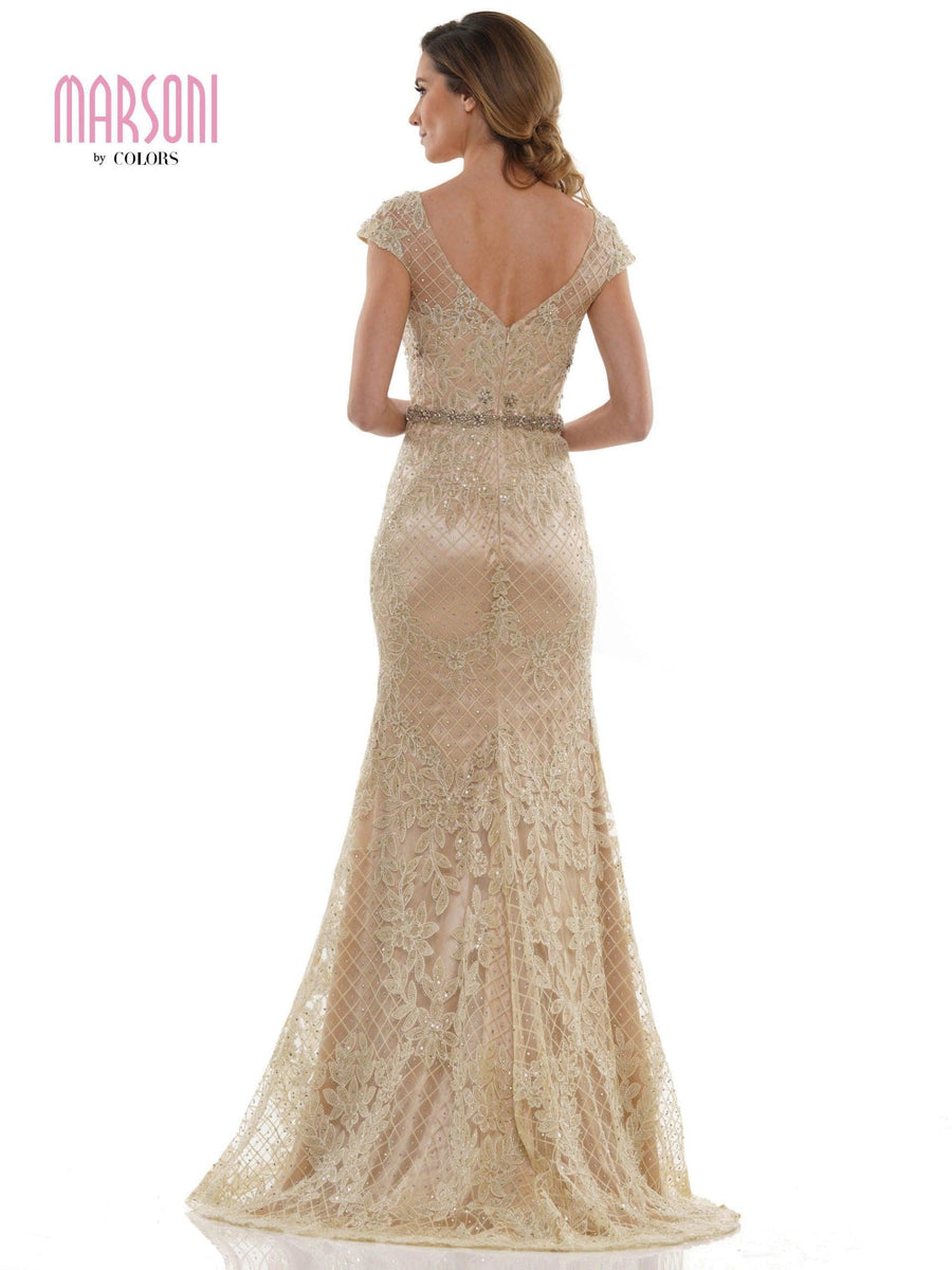 Marsoni Mother of the Bride Long Lace Gown 1120 - The Dress Outlet