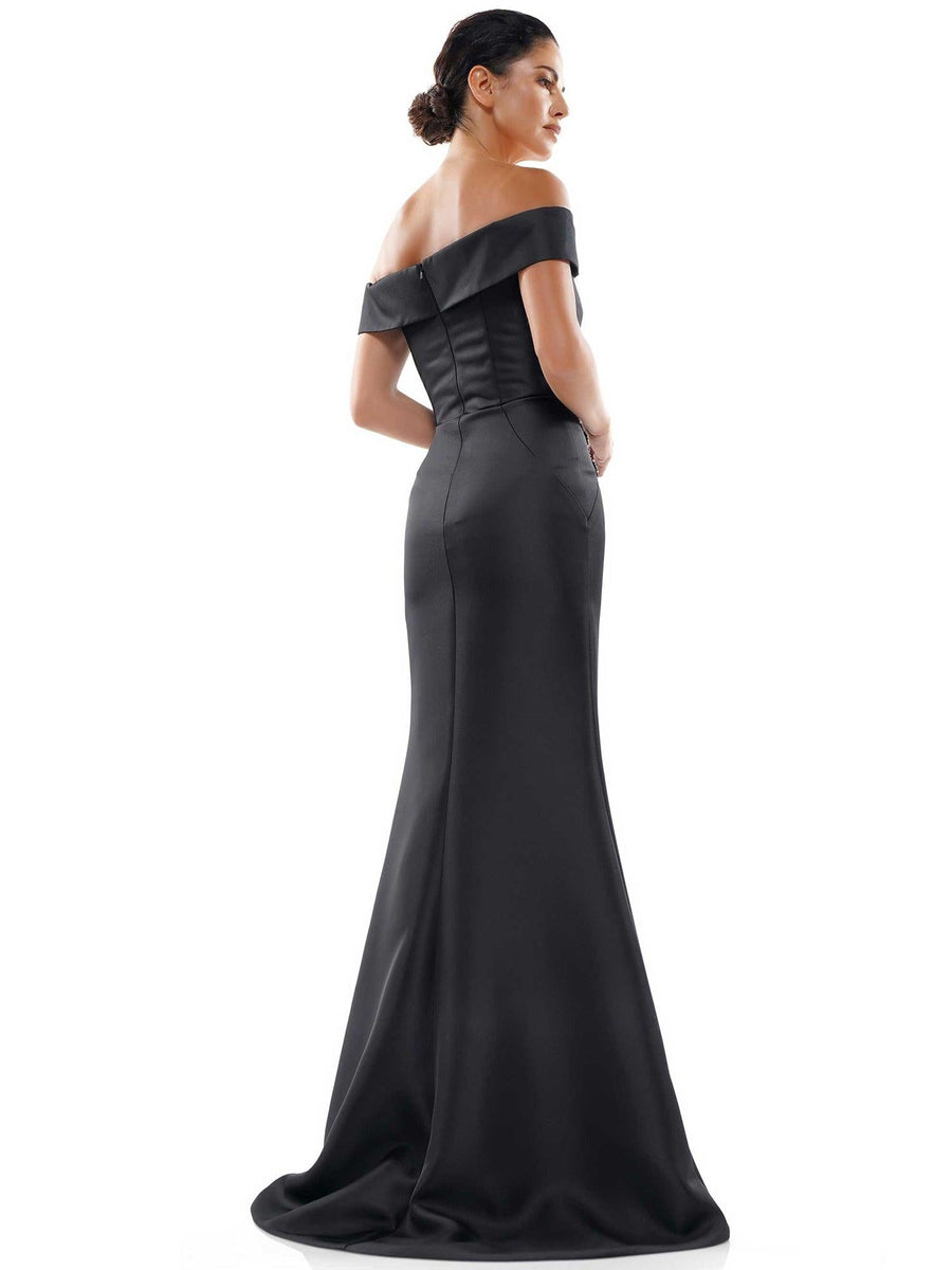 Marsoni Mother of the Bride Long Satin Dress 1003 - The Dress Outlet