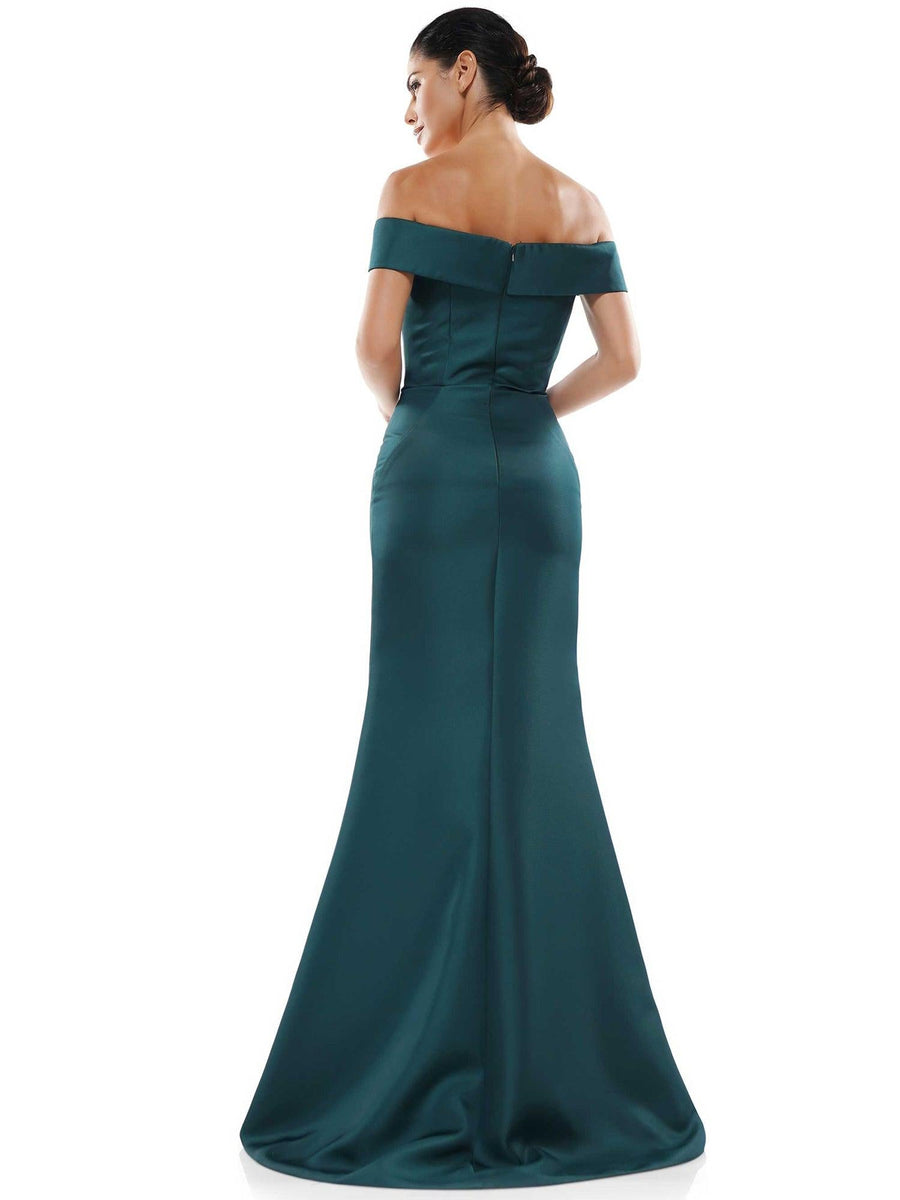 Marsoni Mother of the Bride Long Satin Dress 1003 - The Dress Outlet