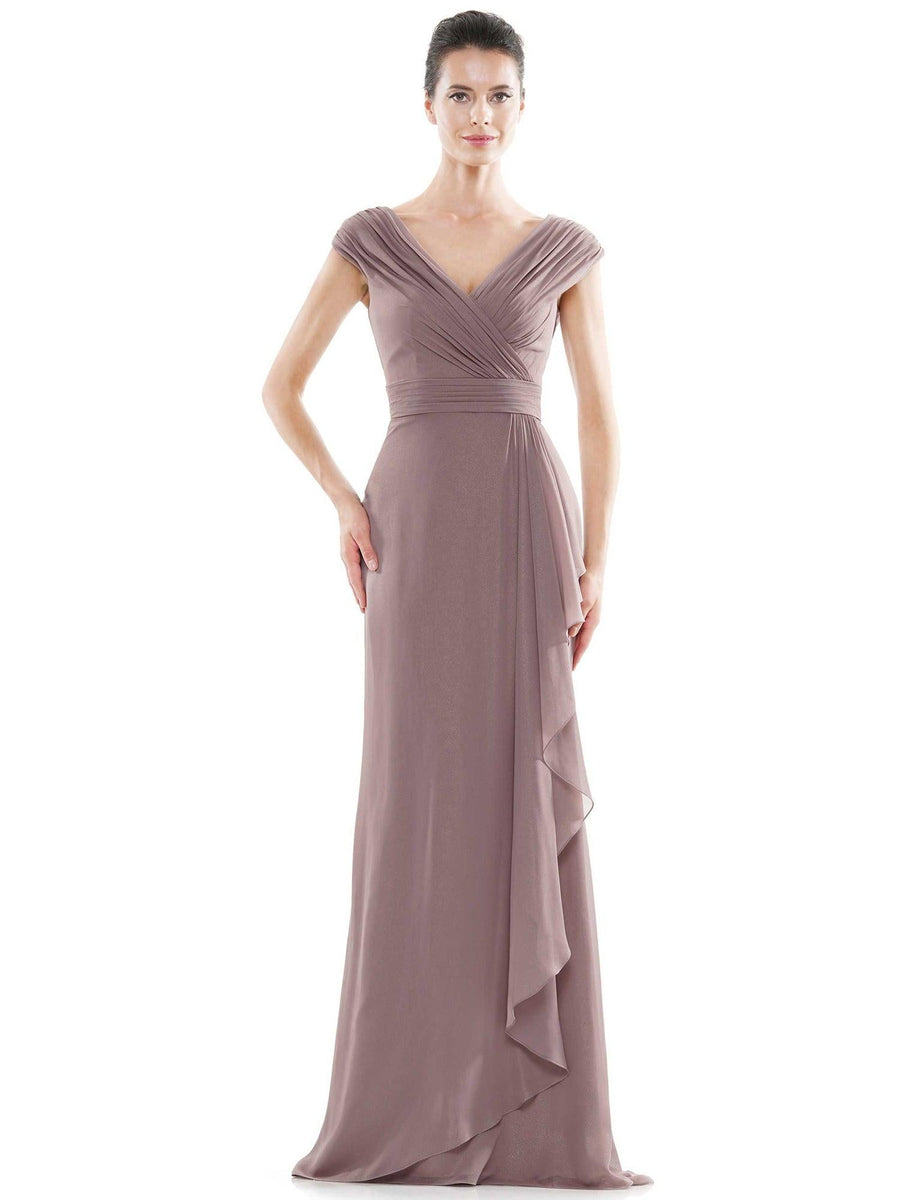 Marsoni Mother of the Bride Ruffle Long Dress 1073 - The Dress Outlet