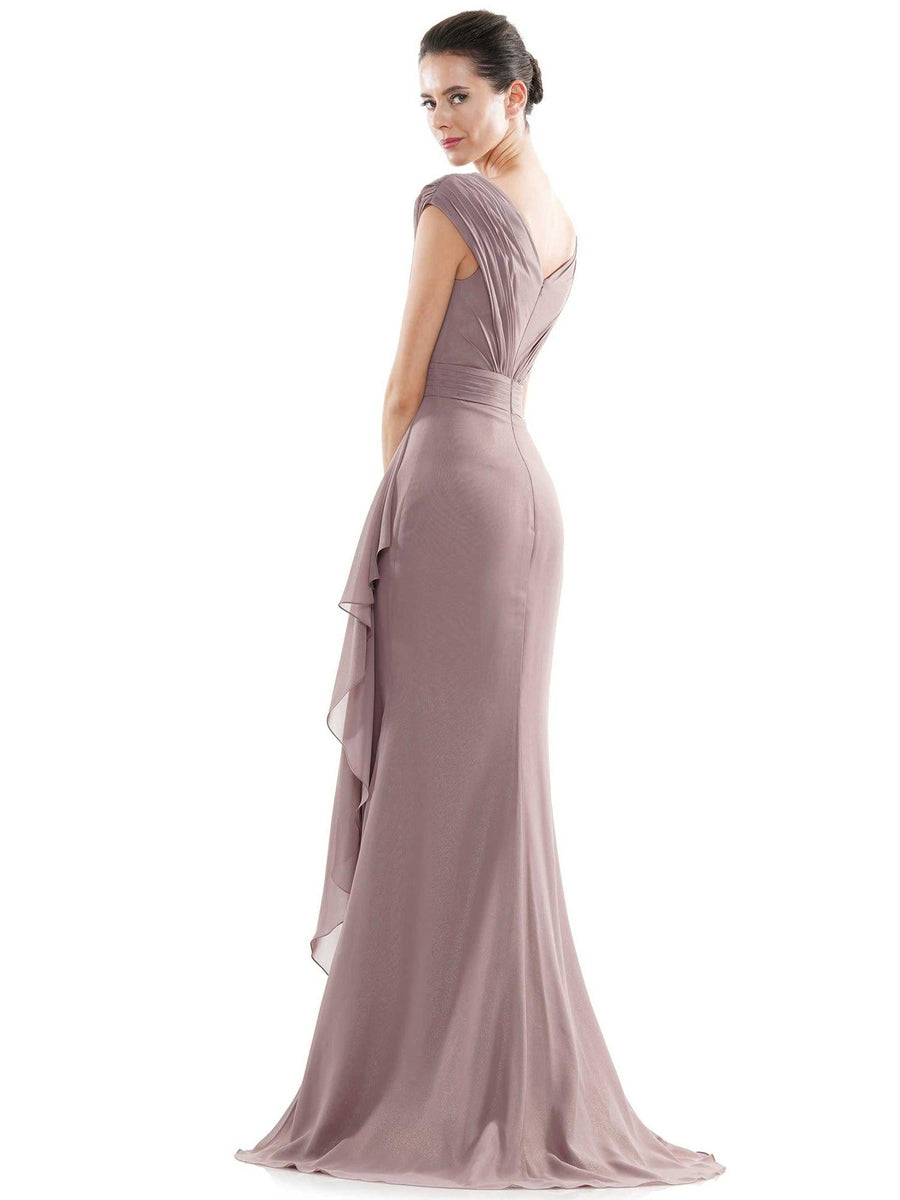 Marsoni Mother of the Bride Ruffle Long Dress 1073 - The Dress Outlet