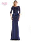 Marsoni Peplum Mother of the Bride Long Gown 1124 - The Dress Outlet