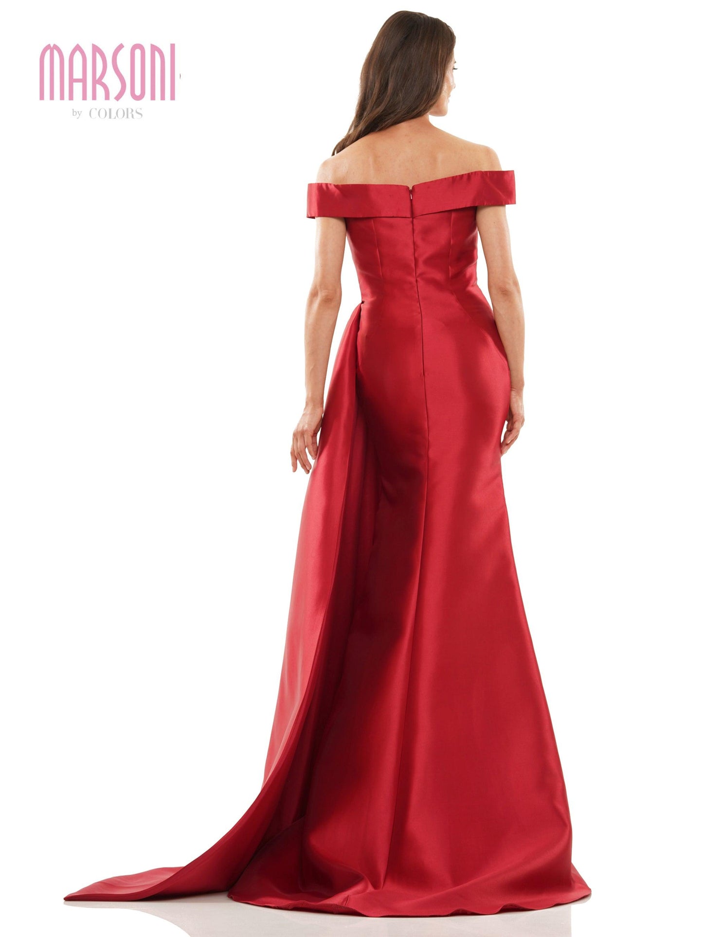 Marsoni Prom Long Off Shoulder Formal Dress 1215 - The Dress Outlet