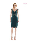 Marsoni Short Mother of the Bride Beaded Dress 1107 - The Dress Outlet