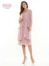 Marsoni Short Mother of the Bride Chiffon Dress 307 - The Dress Outlet