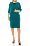 Maya Brooke Long Sleeve Jacket Short Dress 28217X - The Dress Outlet