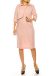 Maya Brooke Short Long Sleeve Jacket Dress 26921X - The Dress Outlet