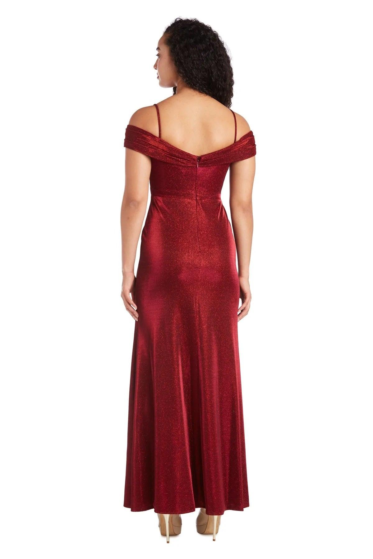 Morgan & Co Long Off Shoulder Prom Dress 12786 - The Dress Outlet