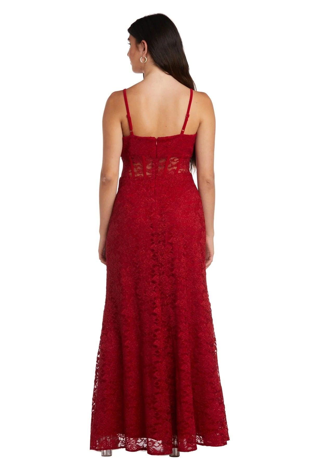 Formal Dresses Long Spaghetti Strap Evening Gown Red