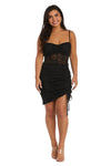 Morgan & Co Short Fitted Lace Cocktail Dress 13053 - The Dress Outlet