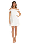 Morgan & Co. Short Off Shoulder Cocktail Dress 12857 - The Dress Outlet