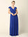 Mother of the Bride V Neck Long Formal  Dress - The Dress Outlet