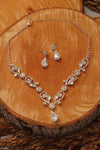 Multiple Crystal Necklace Set Rhinestone Jewelry - The Dress Outlet