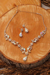 Multiple Crystal Necklace Set Rhinestone Jewelry - The Dress Outlet