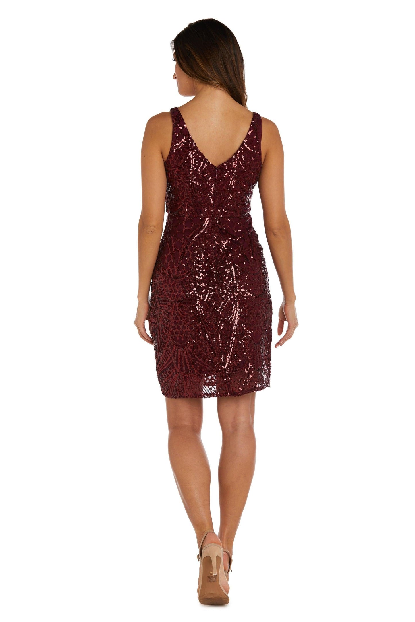 Nightway Beaded Short Cocktail Petite Dress 22107 - The Dress Outlet