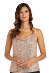 Nightway Formal Sequined Top 22116 - The Dress Outlet