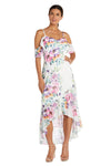 Nightway High Low Floral Print Dress 22054 - The Dress Outlet