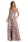 Nightway Long Formal Metallic Dress 22134 - The Dress Outlet