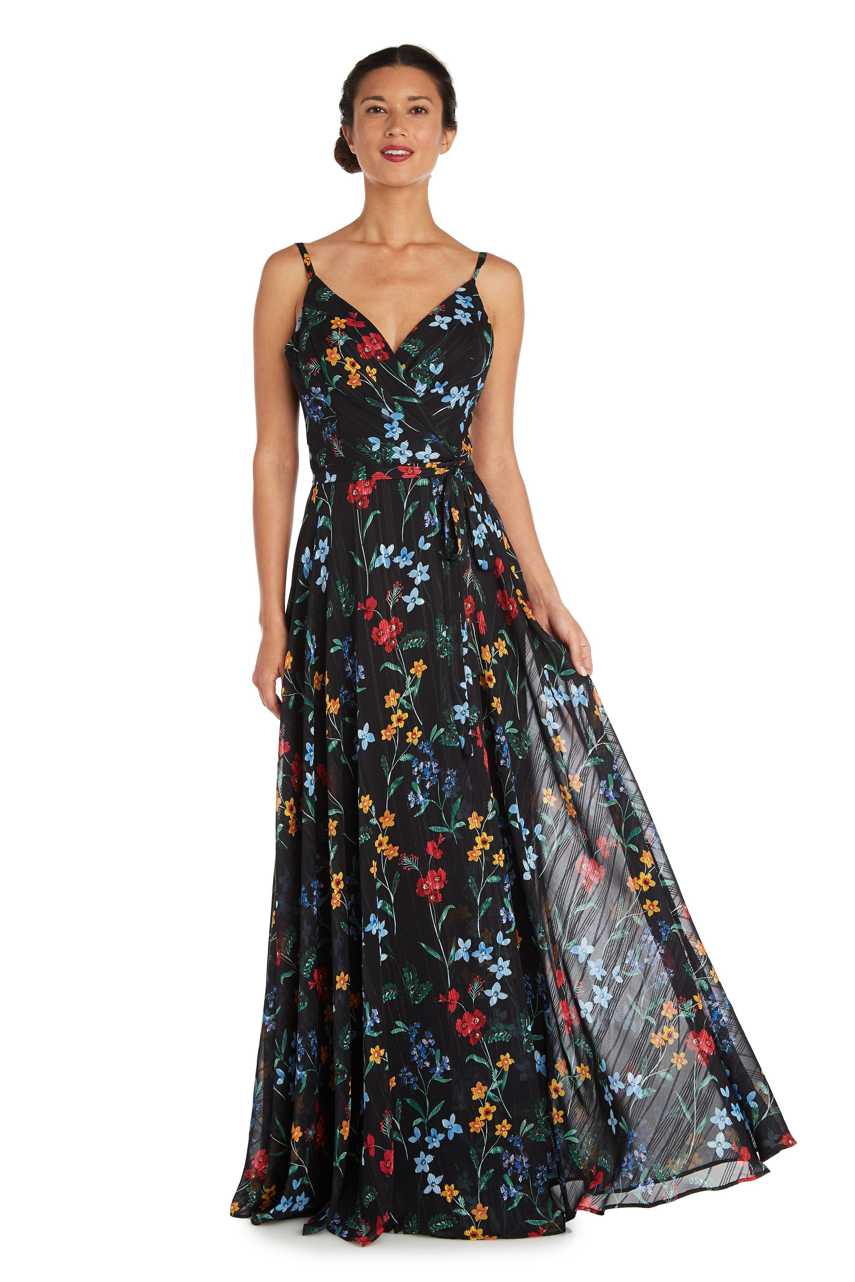 Petite long 2025 floral dress