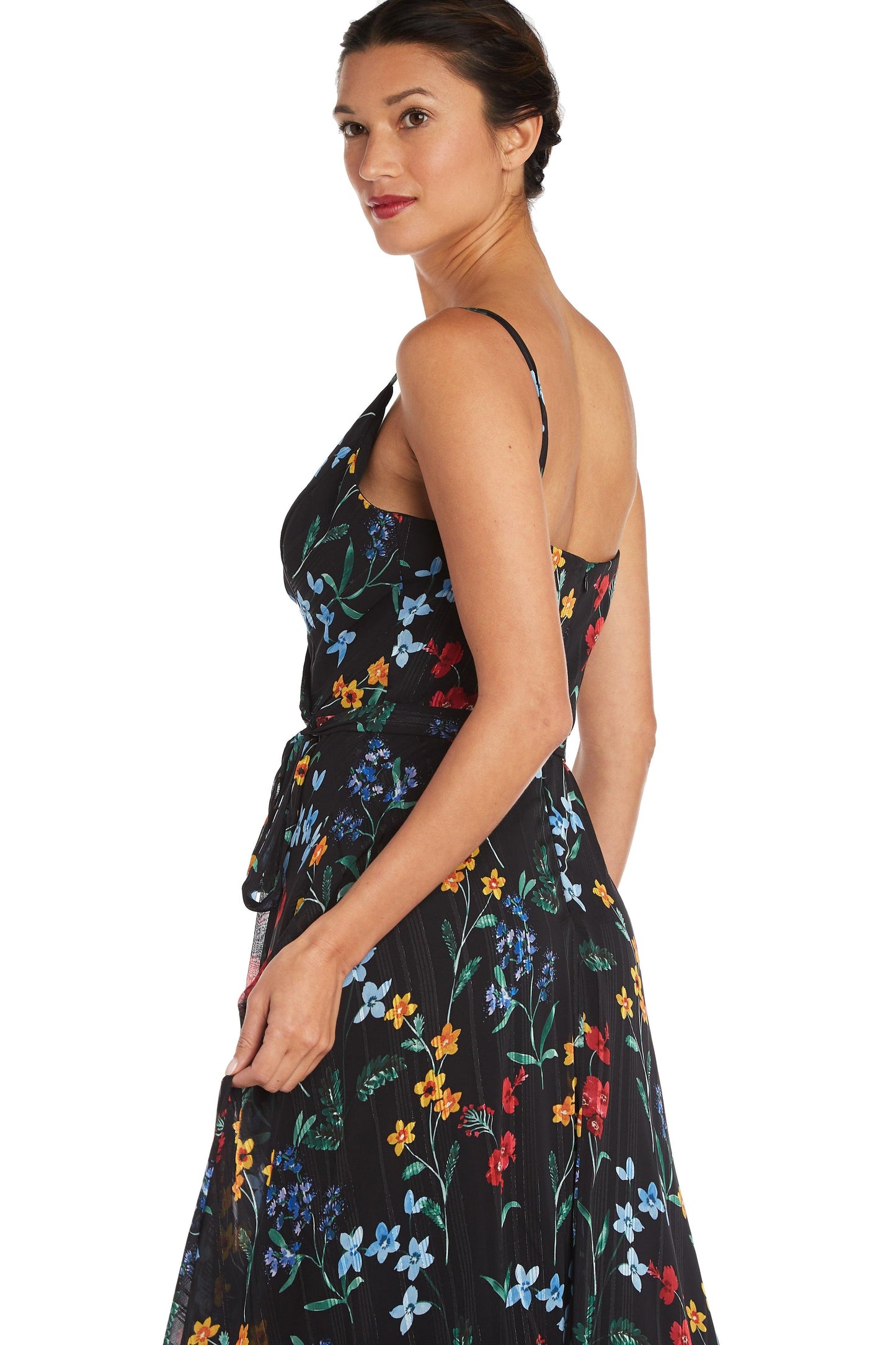 Nightway Long Formal Petite Floral Dress 22040P - The Dress Outlet