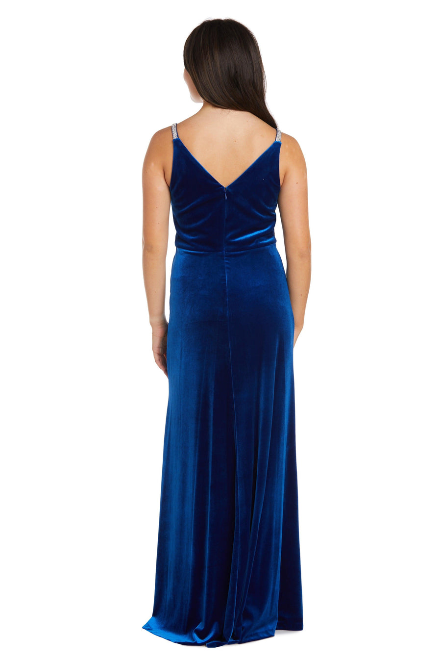 Nightway Long Formal Velvet Evening Gown 22093 - The Dress Outlet