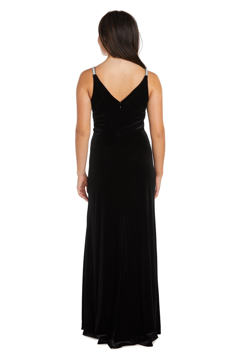 Nightway Long Formal Velvet Evening Gown 22093 - The Dress Outlet