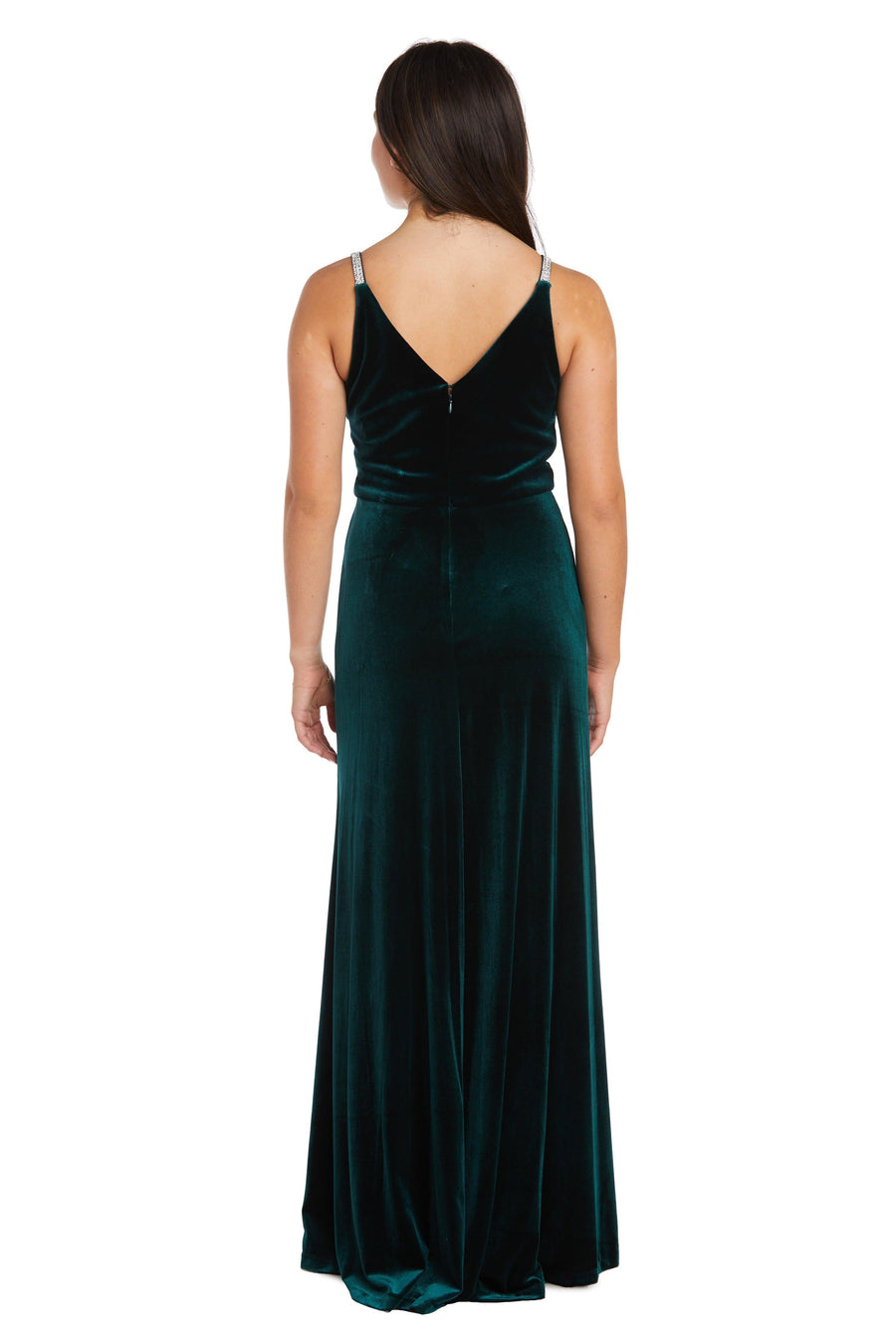 Nightway Long Formal Velvet Evening Gown 22093 - The Dress Outlet