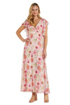 Nightway Long Sleeveless Floral Maxi Dress 22140 - The Dress Outlet