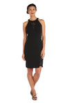 Nightway Short Glitter Lace Cocktail Dress 22050 - The Dress Outlet