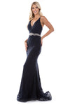 Nina Canacci Long Fitted Beaded Lace Prom Gown 2295 - The Dress Outlet