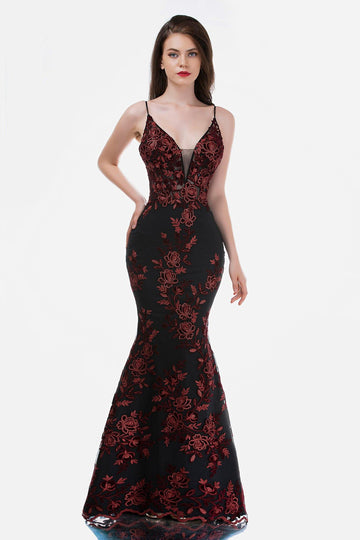 Nina Canacci 2240 Black Royal Prom Dress Floral Lace Dress size 10