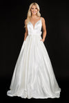 Nina Canacci Prom Long Satin Ball Gown 6549 - The Dress Outlet