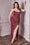 Off Shoulder Long Plus Size Prom Dress Rosewood