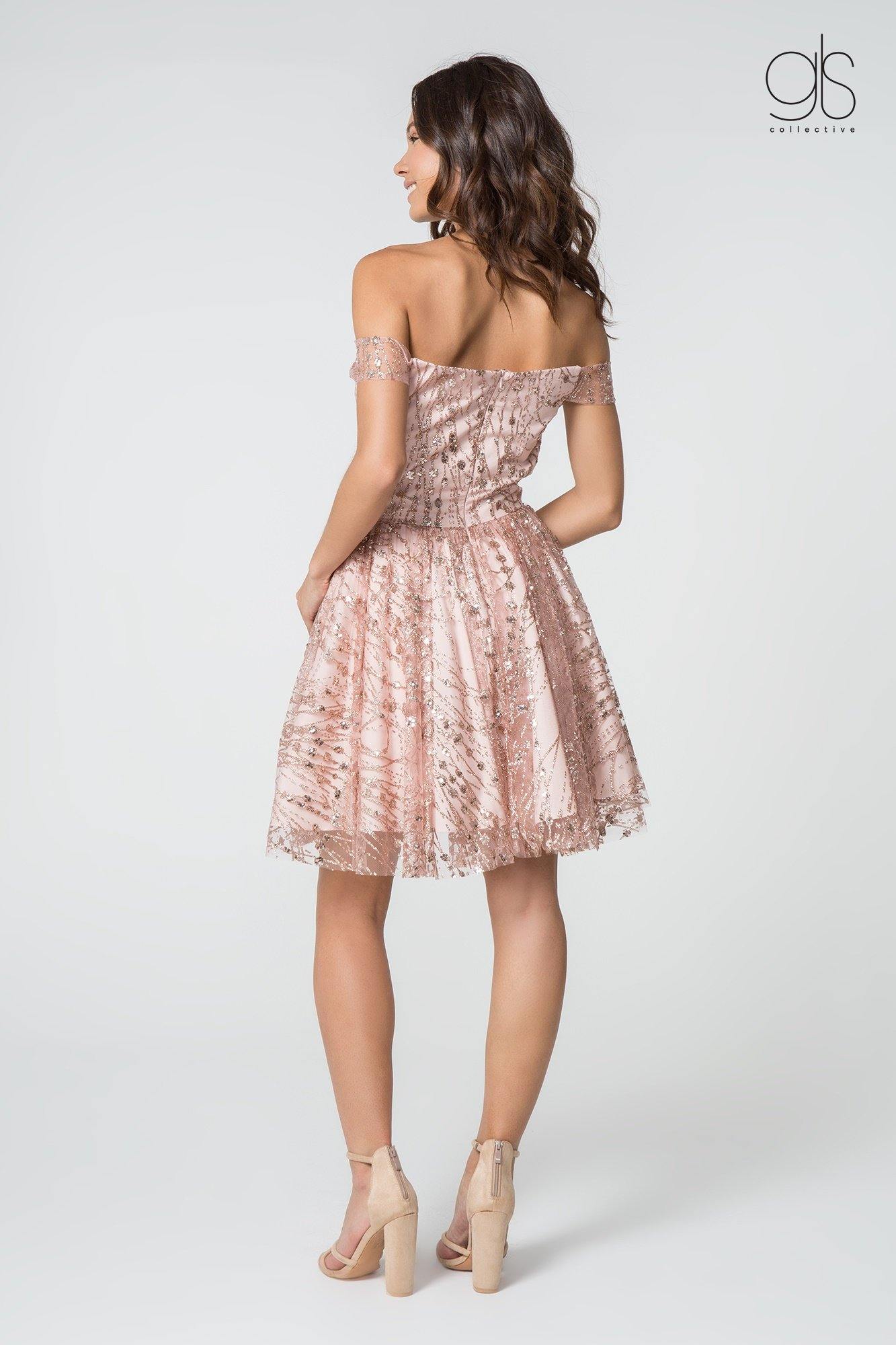 Off Shoulder Prom Short Dress Sale - The Dress Outlet