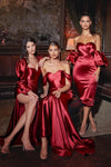 Off Shoulder Sexy Long Formal Prom Dress Burgundy