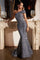 One Shoulder Long Mermaid Prom Dress Midnight