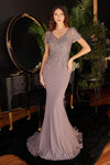 Mermaid Formal Long Dress Taupe