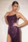 Plus Size Strapless Sexy Long Prom Dress Amethyst