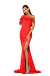 Portia and Scarlett Feather Bodice Elegant Prom Dress PS2026 - The Dress Outlet