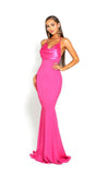 Portia and Scarlett Halter Long Mermaid Gown 1911 - The Dress Outlet