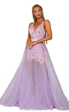 Portia and Scarlett Long Formal Prom Dress 6016S - The Dress Outlet