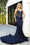 Portia and Scarlett Long Fitted Sexy Dress PS21175 - The Dress Outlet