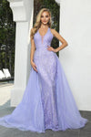 Portia and Scarlett Long Halter Prom Gown 22926 - The Dress Outlet