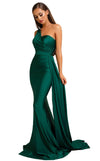 Portia and Scarlett  Long Single Shoulder Prom Dress PS6321 - The Dress Outlet